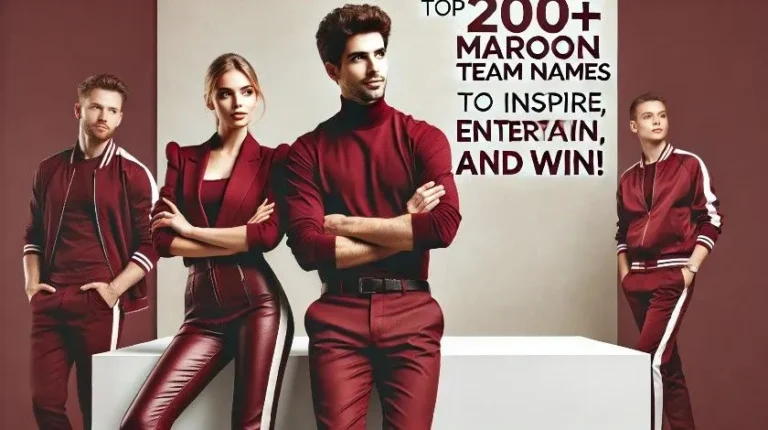200+ Bold Maroon Team Names