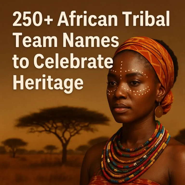 250+ African Tribal Team Names to Celebrate Heritage