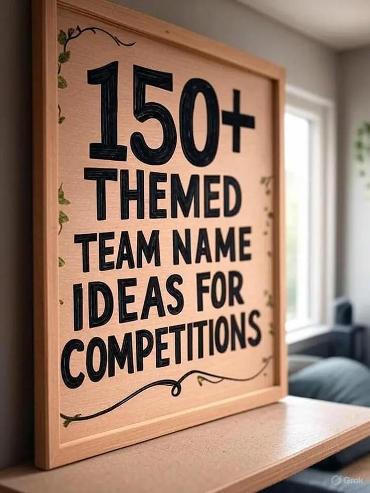 150+ Themed Team Name Ideas for  Competitions