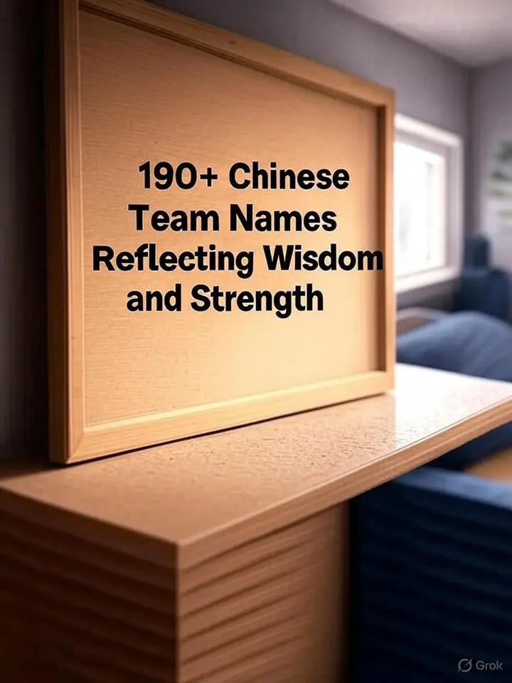 190+ Chinese Team Names Reflecting Wisdom and Strength
