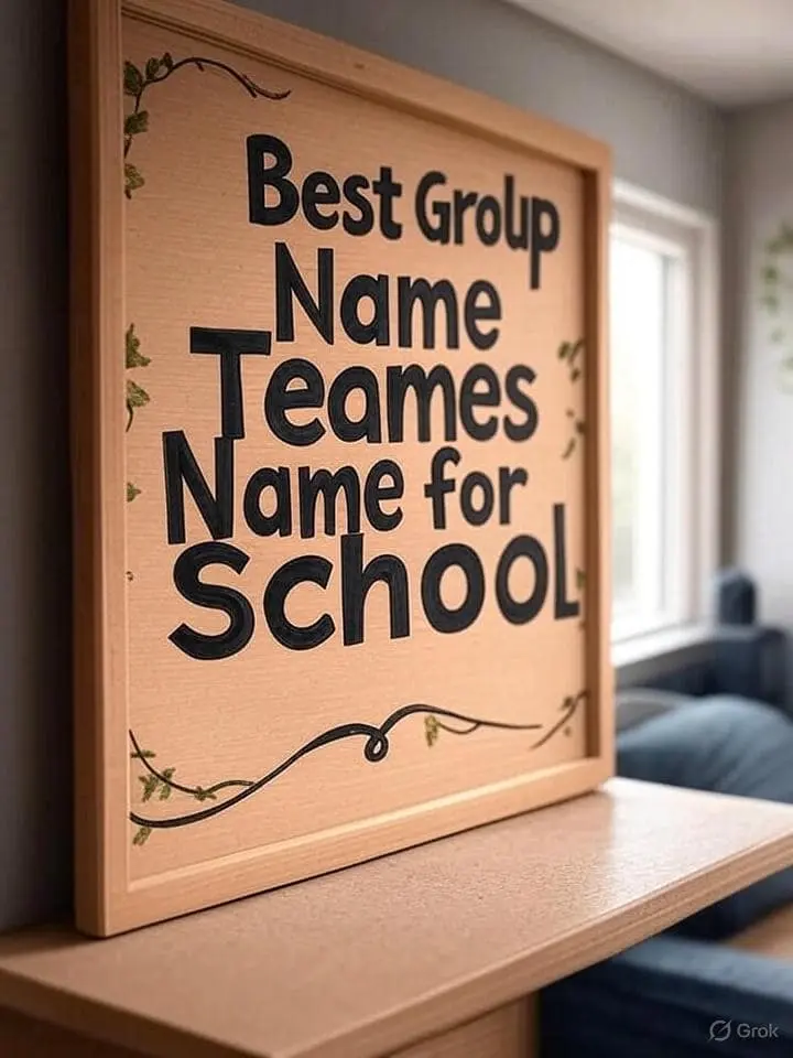 Best Group Name Themes for School