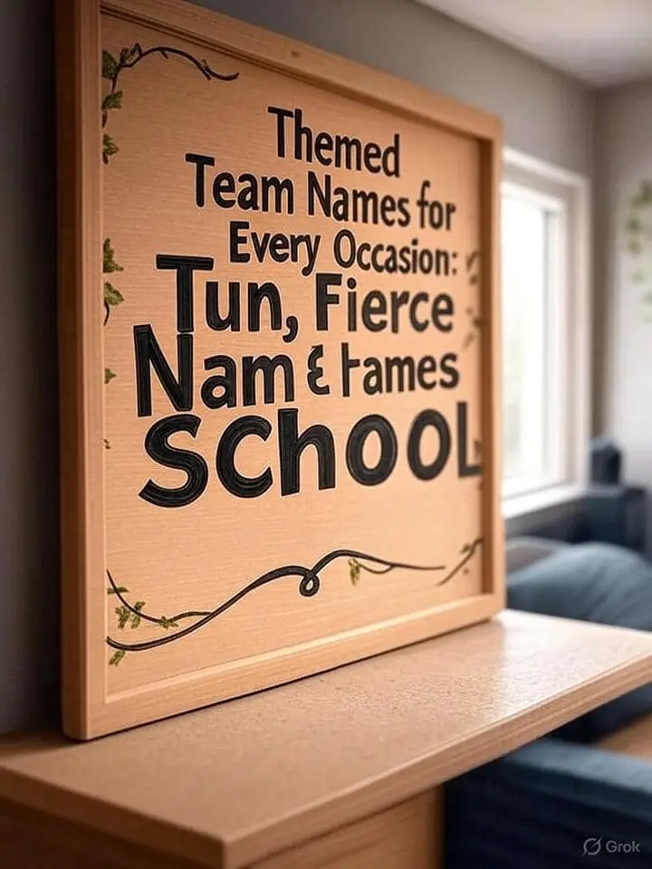 Themed Team Names for Every Occasion