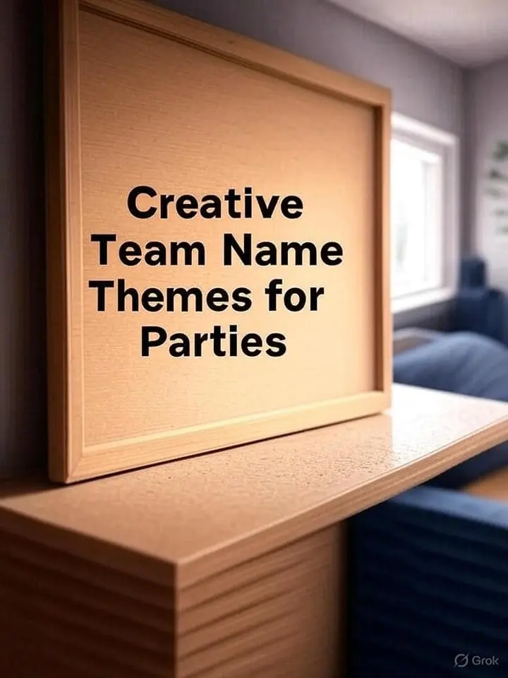 Creative Team Name Themes for Parties