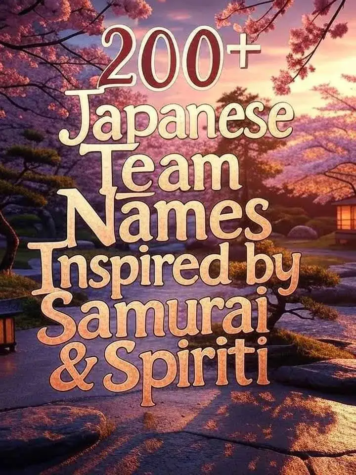 200+ Japanese Team Names Inspired by Samurai & Spirit